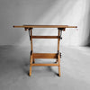 Midcentury Industrial Adjustable Maple Drafting Table