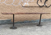 Walnut and Cast Iron Console