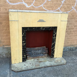 Beige Art Deco Mantel Surround