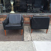 Danish Leather Lounge Chairs