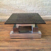 Aluminum and Glass Coffee Table