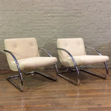 Chrome Upholstered Chairs
