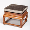 Velvet Oak Pouf Ottoman