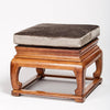 Velvet Oak Pouf Ottoman