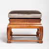 Velvet Oak Pouf Ottoman