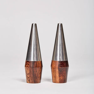 Rosewood Salt and Pepper Shakers