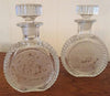 Acid Etched Crystal Liquor Decanter Set