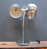 Double Headed Chrome Table Lamp By Sonneman