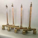 Antique Copper-Plated Bronze New York City Subway Station Pendant Lights