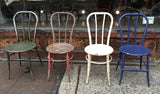 French Metal Café Chairs