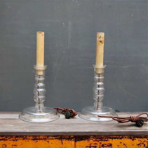 Vintage Candlestick Lamps cityFoundry