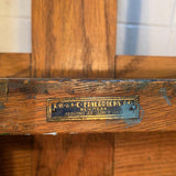 E. H. & A. C. Friedrichs Adjustable Oak Artist Easel