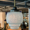 Art Deco Layered Opaline Glass Pendant Light