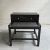 American Of Martinsville Ebonized Ash Stepped Side Table