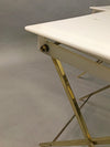 Lucite And Brass Folding Tray Tables By Charles Hollis Jones