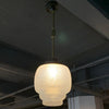 Art Deco Layered Opaline Glass Pendant Light