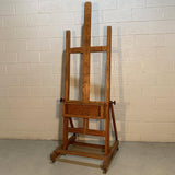 E. H. & A. C. Friedrichs Adjustable Oak Artist Easel