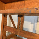 E. H. & A. C. Friedrichs Adjustable Oak Artist Easel
