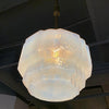 Art Deco Layer Cake Opaline Glass Pendant Light