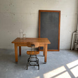 Large Industrial Framed Slate Chalkboard