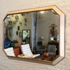 Leather Shagreen Mirror