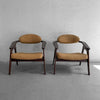 Pair Of Captain Armchairs By Adrain Pearsall For Craft Associates