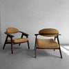 Pair Of Captain Armchairs By Adrain Pearsall For Craft Associates