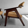 Pair Of Captain Armchairs By Adrain Pearsall For Craft Associates