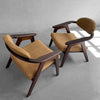 Pair Of Captain Armchairs By Adrain Pearsall For Craft Associates