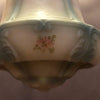 Blue Art Deco Painted Glass Pendant Light