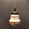 Art Deco Painted Glass Pendant Light