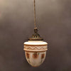 Art Deco Painted Glass Pendant Light
