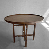 Arts And Crafts Oval Walnut Side Table