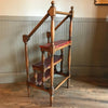 Maple and Leather Library Ladder