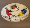 Whimsical Mid-Century Sporting Motif Flush Mount Light Fixture