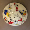 Whimsical Mid-Century Sporting Motif Flush Mount Light Fixture