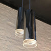 Modernist Chrome Cylinder Pendant Light