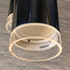 Modernist Chrome Cylinder Pendant Light