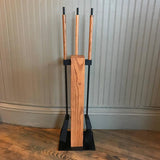 Alessandro Oak Fireplace Tools