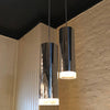Modernist Chrome Cylinder Pendant Light