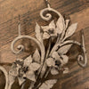 Gothic Floral Wreath Candle Wall Sconce
