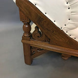 Carved Mahogany Chaise Longue