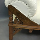 Carved Mahogany Chaise Longue