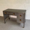 Machine-Age Brushed Steel Desk By Norman Bel Geddes