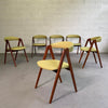 Danish Modern Teak Compass Dining Chairs By Kai Kristiansen
