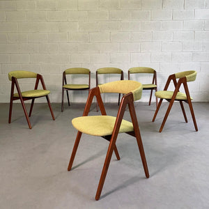 Danish Modern Teak Compass Dining Chairs By Kai Kristiansen