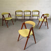 Danish Modern Teak Compass Dining Chairs By Kai Kristiansen