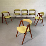 Danish Modern Teak Compass Dining Chairs By Kai Kristiansen