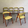 Danish Modern Teak Compass Dining Chairs By Kai Kristiansen