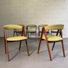 Danish Modern Teak Compass Dining Chairs By Kai Kristiansen